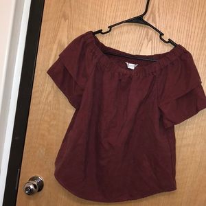 Off the shoulder blouse